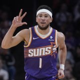 Devin Booker a brillé jeudi face aux Hawks KEYSTONE/AP/Darryl Webb